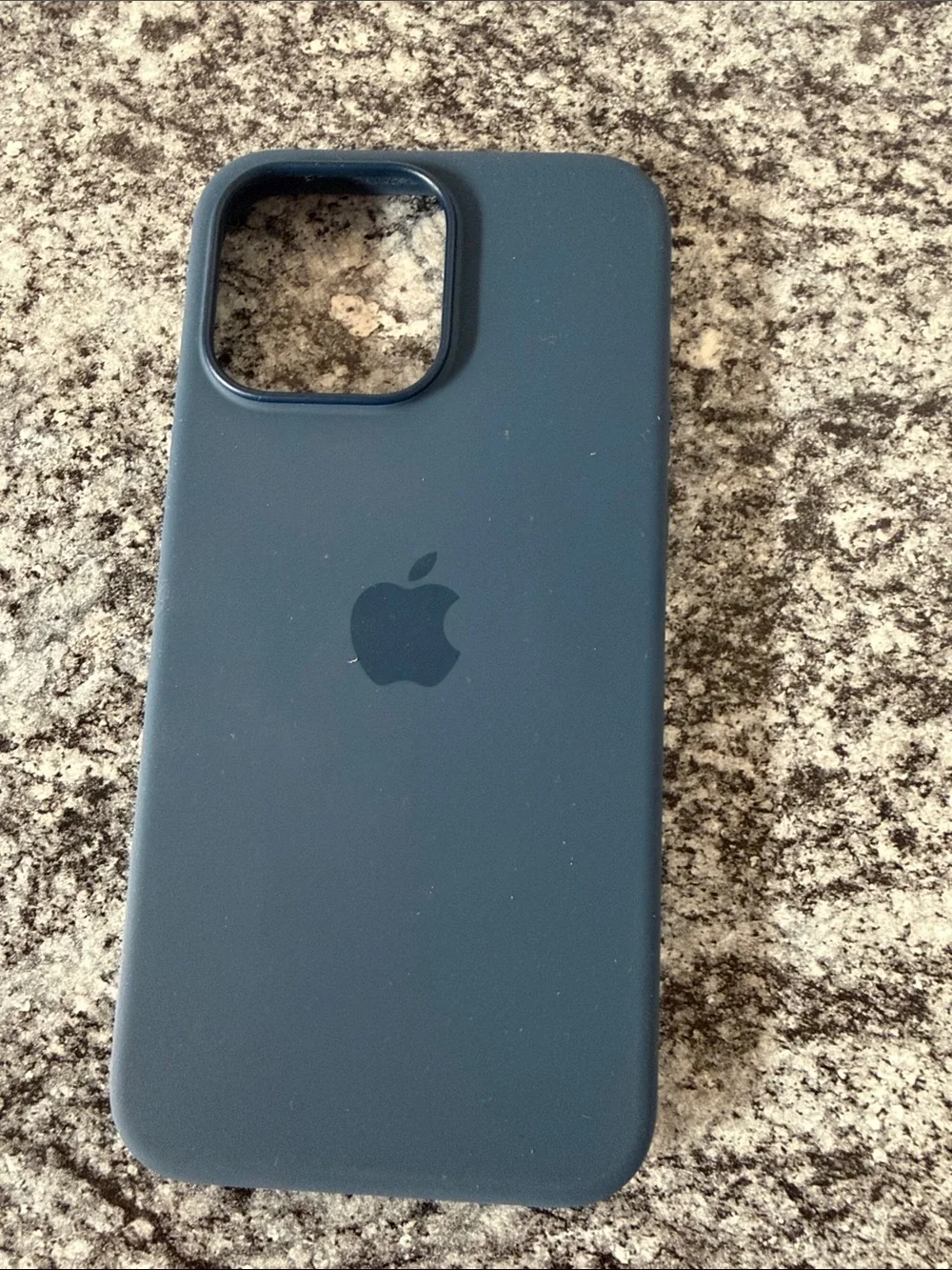 Apple Silicone iPhone Case - Slate Blue for iPhone 15 pro max